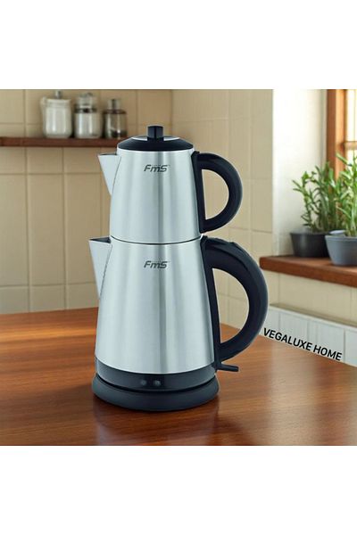 FMS Electric Tea Lover 2 in 1 Steel Water Heater Tea Machine Inox