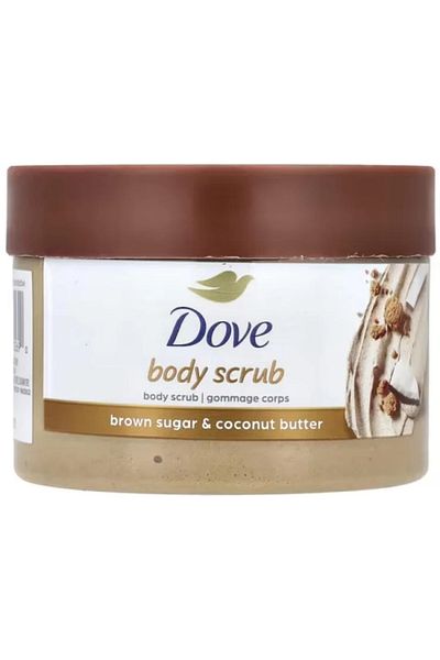 Dove مقشر دوف بخلاصة السكر البني وزبدة جوز الهند , 298 جرام
