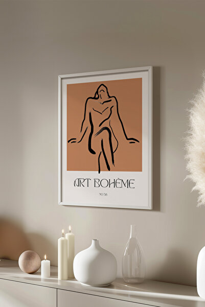 Basquiart Poster cu ramă albă din seria Bohemian, Nr. tablou: 102