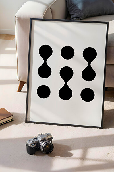 Basquiart Poster din seria Bauhaus cu ramă neagră, numărul picturii: 47