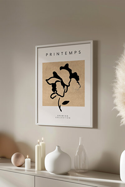 Basquiart Poster cu ramă albă din seria Bohemian, Nr. tablou: 107