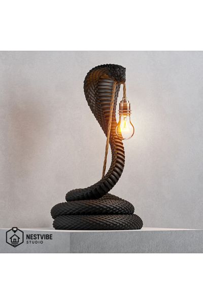 DREAM MODE Stylish Table Lamp Nestvibe Special Series with Cobra Design