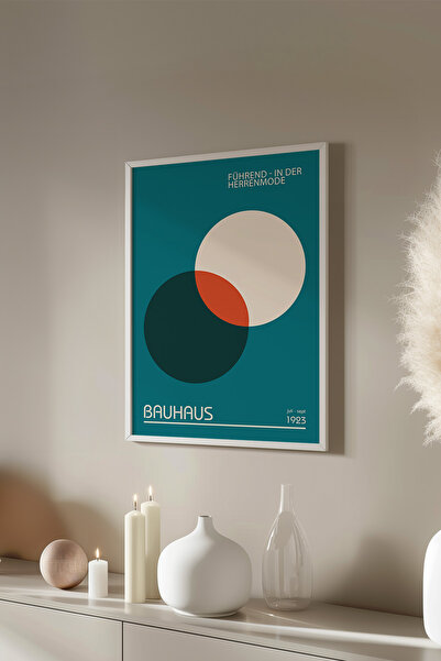 Basquiart Αφίσα της σειράς Bauhaus με λευκό πλαίσιο, Αριθμός Πίνακα: 18