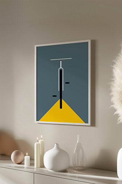 Basquiart Poster cu ramă albă din seria Bauhaus, numărul picturii: 55