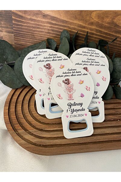 Gizem Graphic Kelebek Kız Çocuk Temalı Balon Açacak Magnet 20’li Paket