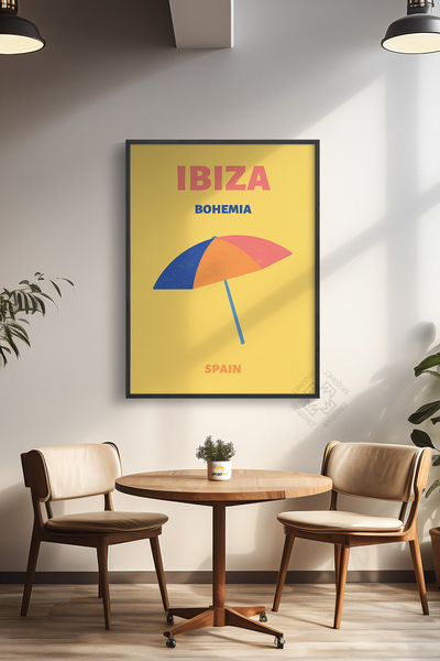 Basquiart Poster cu ramă neagră din seria City, decor de perete pictat Nr.:7