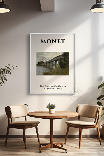 Basquiart Poster cu ramă albă din seria Claude Monet, decor de perete pictat ...