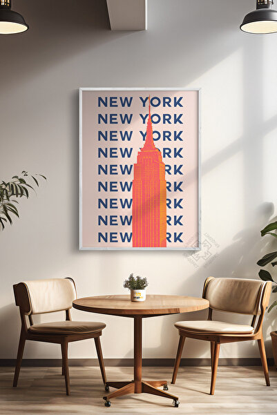 Basquiart Poster cu ramă albă din seria City, decor de perete nr:52