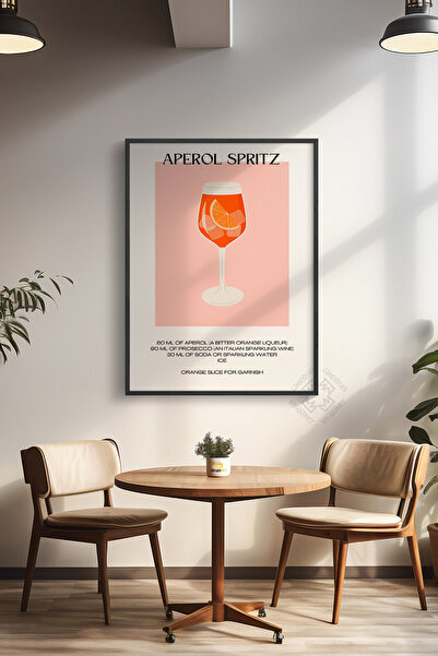 Basquiart Σειρά Cocktail, Αφίσα με Μαύρο Πλαίσιο, Πίνακας, Καφέ, Εστιατόριο, ...