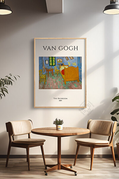 Basquiart Poster din seria Vincent Van Gogh, încadrat în lemn, decor de peret...