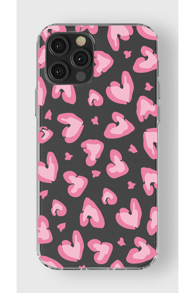 moonset Iphone 12 Pro Max Uyumlu Leopar Kalpler Tasarımlı Baskılı Şeffaf Tele...