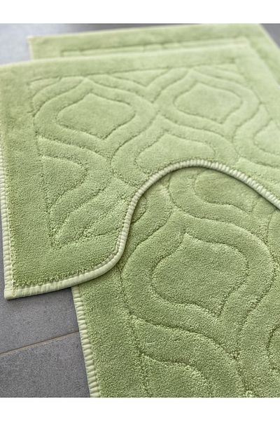 FeelHome CottonBloom 100% βαμβακερό μαλακό σούπερ απορροφητικό σετ γονικής πατόσακας μπάνιου 2 τεμαχίων 50x80 - 40x50