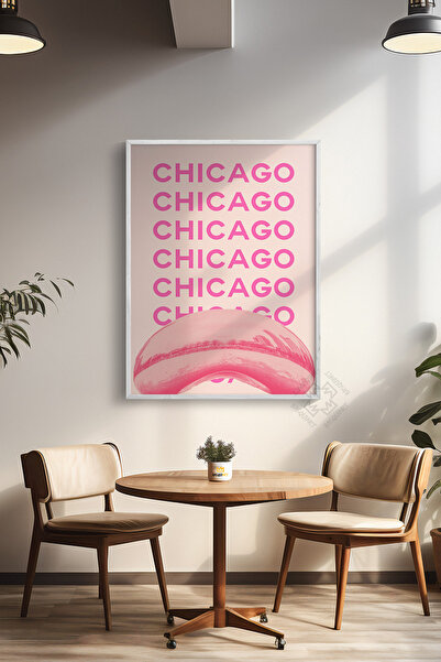 Basquiart Poster cu ramă albă din seria City, decor de perete pictat Nr.:61