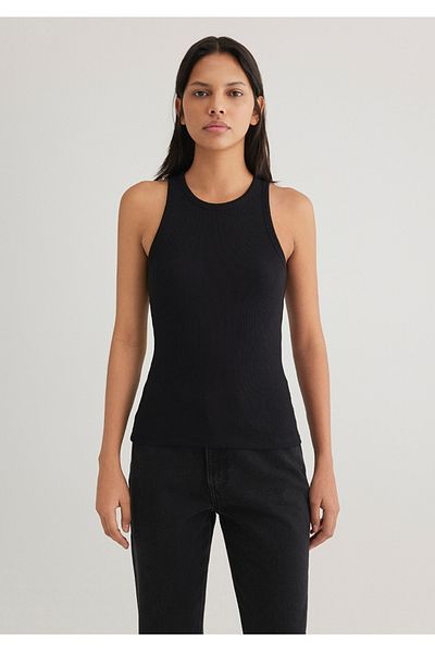 Mavi Basic Halter Collar Slim Fit Women's T-Shirt
