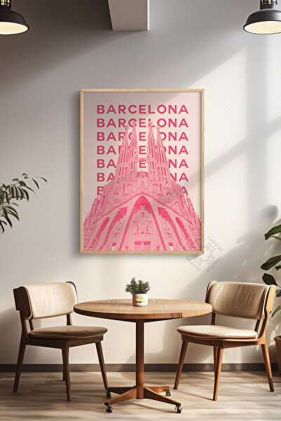 Basquiart Poster cu ramă din lemn din seria City, decor de perete pictat Nr.:72