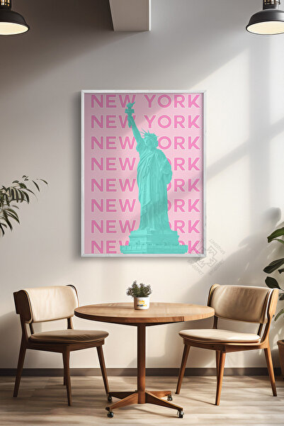 Basquiart Αφίσα της σειράς City με λευκό πλαίσιο, Διακοσμητικός πίνακας τοίχο...