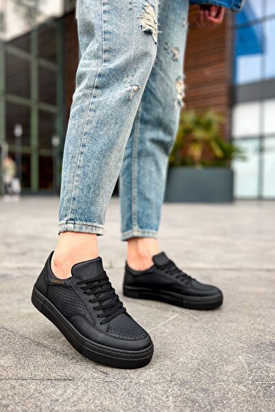 pabucmarketi Lace-Up Men's Casual Shoes Black