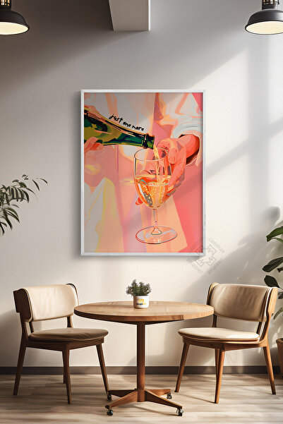 Basquiart Σειρά Cocktail, Αφίσα με λευκό πλαίσιο, Πίνακας, Καφέ, Εστιατόριο, ...