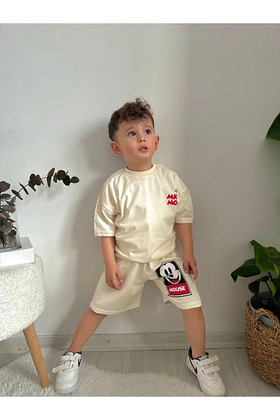 JELİBOOM Organic 100% Cotton Children's Shorts Set