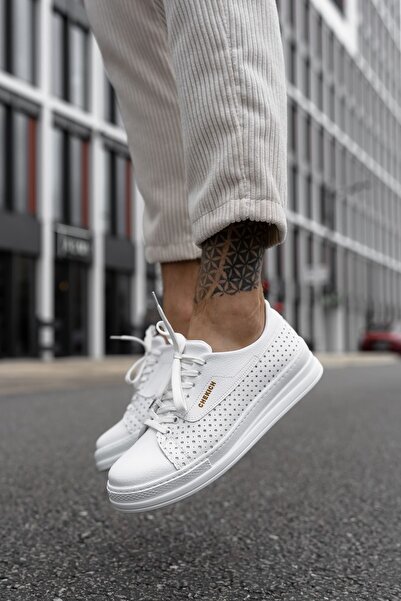 pabucmarketi Lace-Up Men's Casual Shoes White