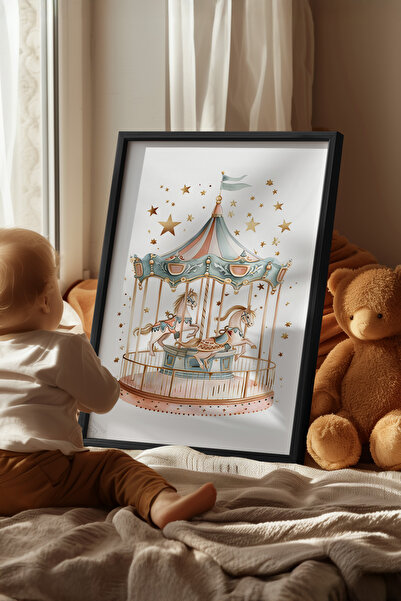 Basquiart Παιδικό Δωμάτιο, Βρεφικό Δωμάτιο, Αφίσα με Μαύρο Πλαίσιο, Αριθμός Π...