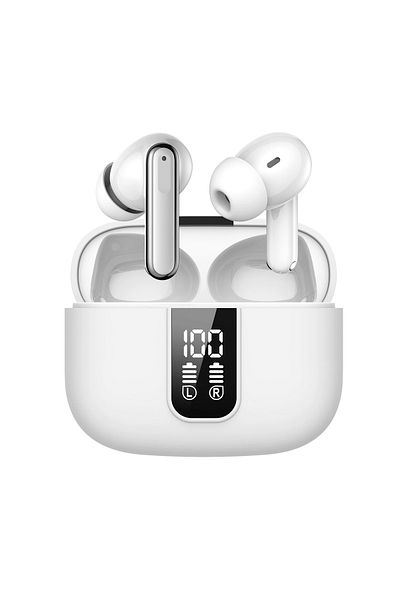 IMA TREND Casti Wireless Bluetooth IMA Trend CY-40, ANC, ENC, Autonomie 45h, Control Tactil, IPX5, Alb