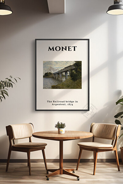 Basquiart Αφίσα της σειράς Claude Monet με μαύρο πλαίσιο, διακοσμητικό τοίχου...