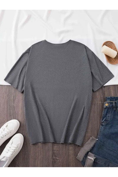 WOODROFFE Dámské tričko Free Spirit s červeným potiskem, oversize volné