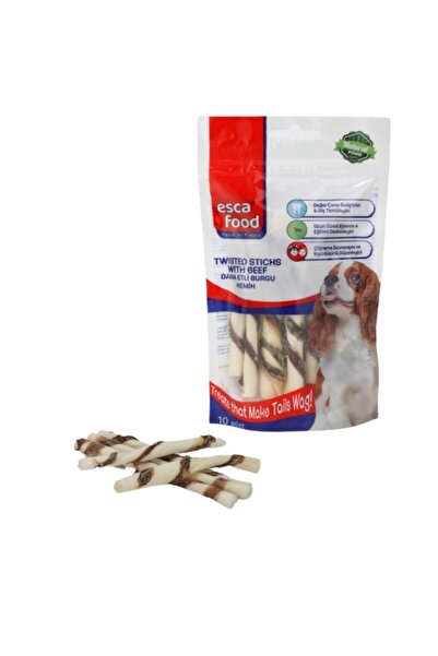 Dana Etli Burgu Çubuk Köpek Ödülü 10Lu Paket