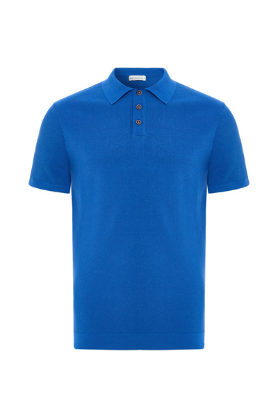 Mudo سترة تريكو بأكمام قصيرة وياقة بولو