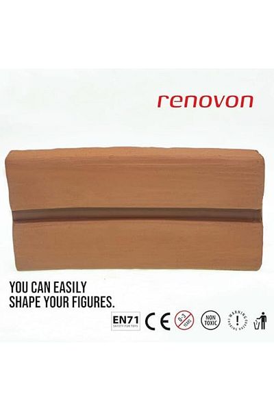 STOREMAX Ezg Ceramic Clay Plasticine, Red/Terracotta 1000 Gr (1 kg) Beautiful Art That Does Not Need to Be Fired