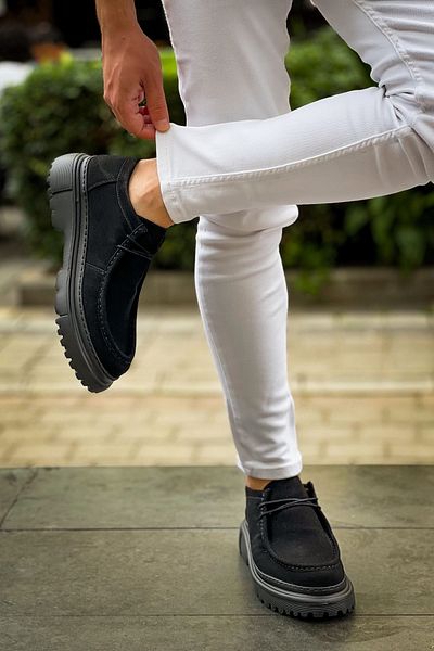 pabucmarketi Lace-Up Men's Casual Shoes Black