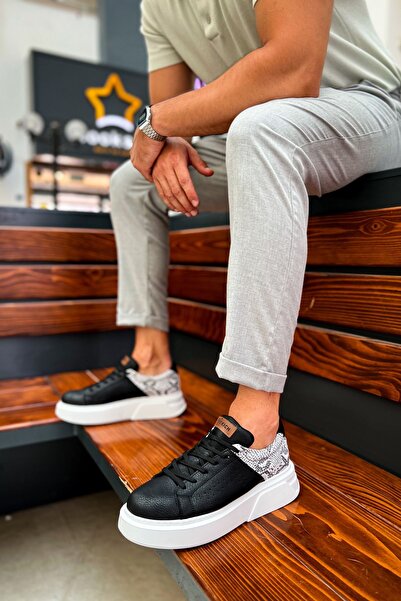 pabucmarketi Lace-Up Men's Sports Shoes Black