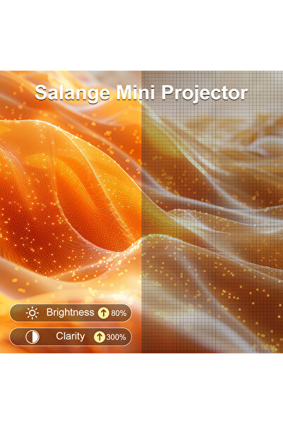 İMEXTECH JY320 Mini Projektör 1280x720, BT5.0, Android 13, 1080P destekli, taşınabilir sinema keyfi.