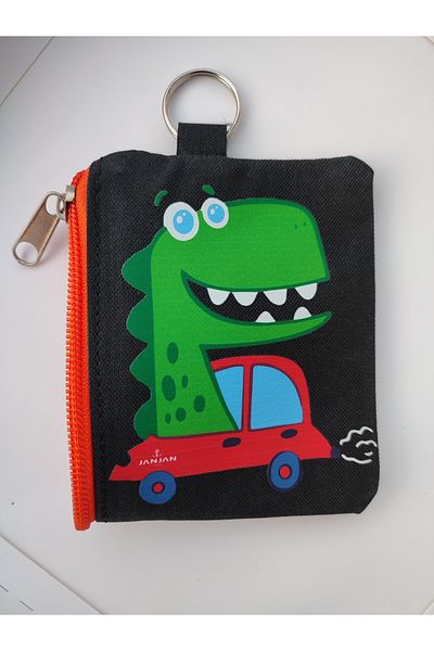 JANJAN 2 Pcs Children's Wallet, Coin Wallet, Wallet with Card Holder and Key Chain