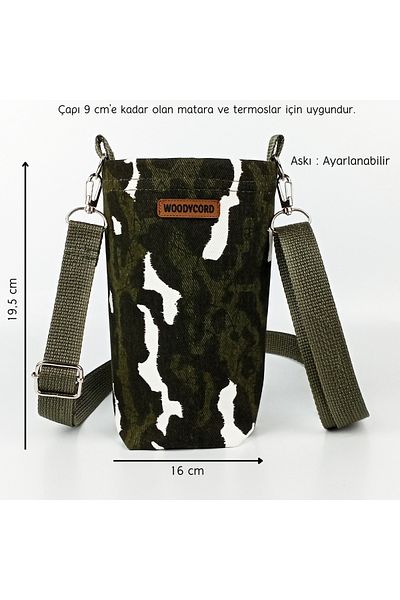 woodycord 1 Liter Flask Case Water Bottle Carrying Bag Flask and Thermos Case Camouflage