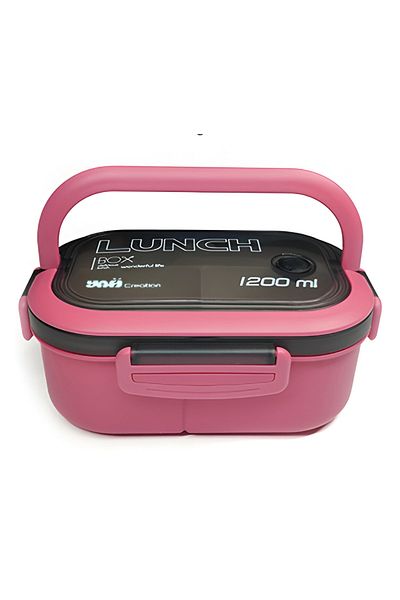 YAH Creation YAH Bento Lunch Box - Leak-Proof, BPA-Free, 2 Layers, Microwave & Dishwasher Safe, Includes Cutlery