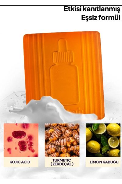 Bitkideresi Kojic Acid Soap Anti-Spot Brightening Skin-Friendly Korean Soap with Turmeric