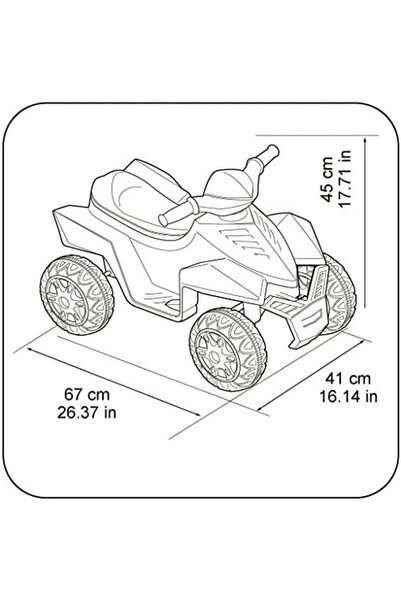 STOREMAX Sbl Quad Racy 6 V, pembe elektrikli araç, 1 yaşından büyük çocuklar için (Famosa 800011422) S