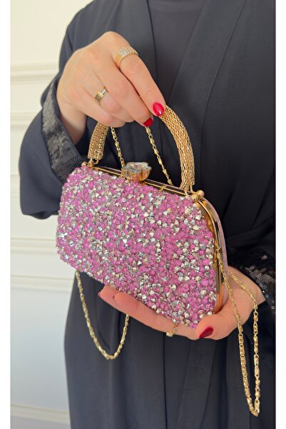 çantamgelsin Geantă de seară cu piatră de cristal pentru femei Geantă pentru ocazii speciale Geantă pentru absolvire Geantă pentru ziua îndrăgostiților