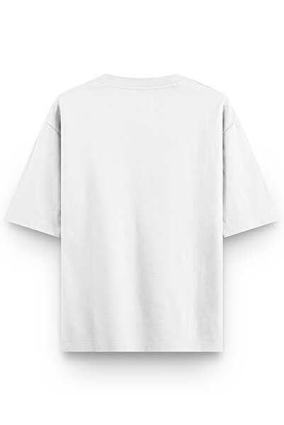 Overoz White Oversize Tshirt Unisex T-Shirt 1374