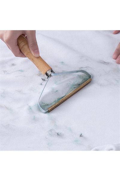 Mu Art Ahşap Mrt Portable Sweater and Woven Fabric Hair Removal and Lint Cleaning Apparatus Art 871301