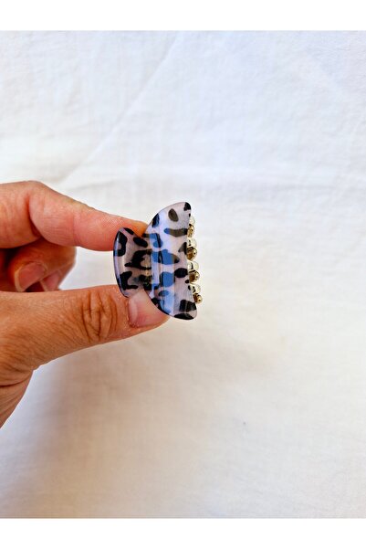 Beyaz Dükkan Leopard Pattern Bone Clothespin Buckle 4 cm (1 Pcs)