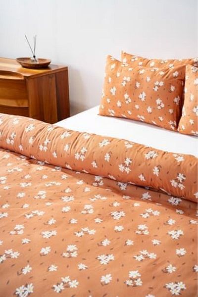 STOREMAX Ezg Cinnamon Floral Single Duvet Cover Set Cotton Ezsnshop 1065757