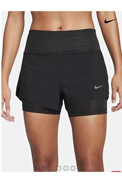 Nike Dri-Fit Swift Mid-Rise 8cm (approx.) 2-in-1 Running Kadın Şort