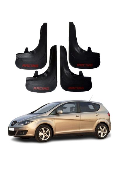 SONİKON LİNE Seat Altea Compatible Racing Written 4-Piece Dust Cover Mudguard Mudguard Modified