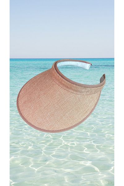 BY SCK Women's Straw Hat Summer Beach Hat Premium Quality - Visor Hat