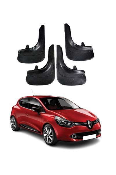 SONİKON LİNE Renault Clio 4 Compatible 4-Piece Dust Cover Mudguard Mudflap Modified