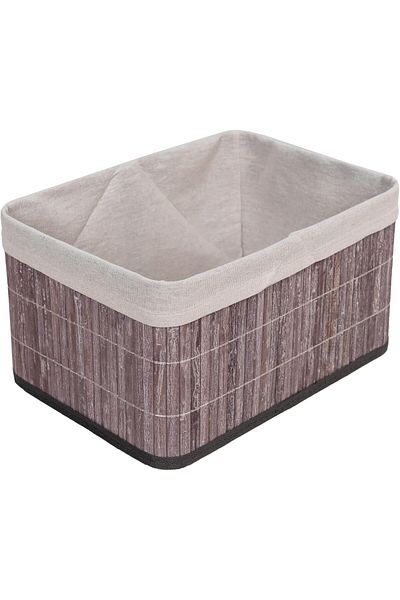 STOREMAX Ezg Bamboo Multi-Purpose Storage Box Organizer Deep Size Organizer, Decorative Bamboo Organizer