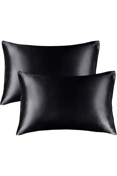 STOREMAX Ezg Pillowcase, Queen Size, Curly Hair, Silky Construction (King (50X90), Black) Ezsnshop